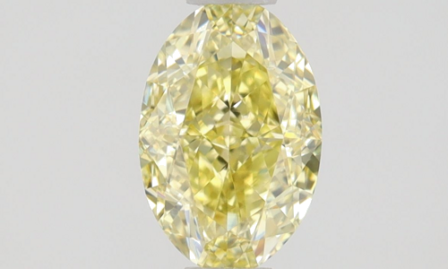 0.66 carat Fancy Yellow-VS1 Natūralus Oval Deimantas (1)