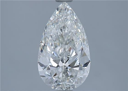 1.57 carat H-SI1 Natūralus Pear Deimantas (1)