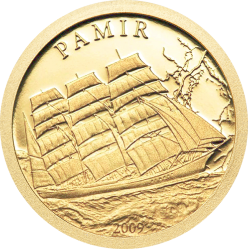 2009 Palau Pamirs 1 dolāra zelta monēta (1)