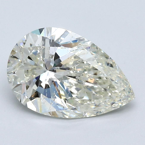 3.01 carat K-SI2 Natūralus Pear Deimantas (1)