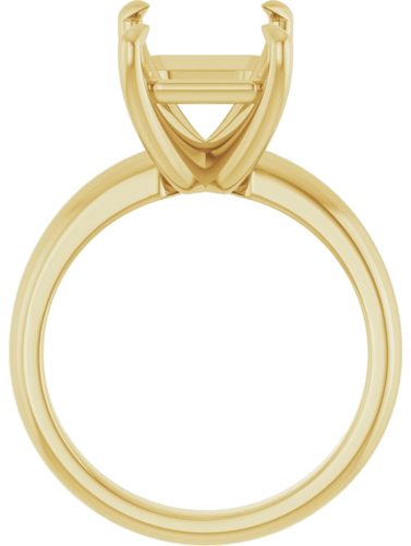 Sužadėtuvių Žiedas „Claw-Prong Solitaire“ 14k yellow gold Emerald 11mm x 9mm (2)