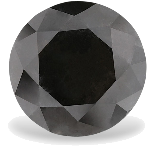 3.24 carat Fancy Black-VVS2 Excellent cut Natūralus Round Deimantas (1)