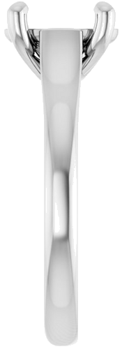 Sužadėtuvių Žiedas „Solitaire“ 950 Platinos Oval 9mm x 7mm (4)