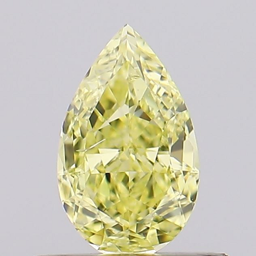 0.5 carat Fancy Yellow-SI1 Natūralus Pear Deimantas (1)