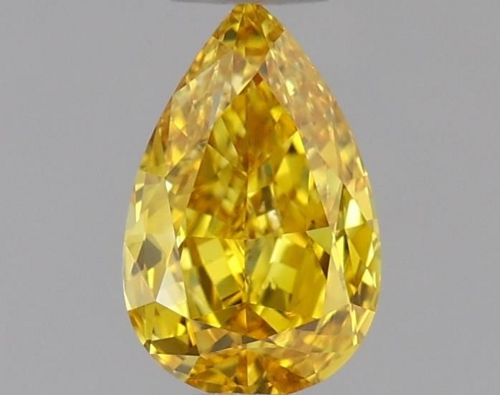 0.3 carat Fancy Vivid Orangey Yellow-VS2 Natūralus Pear Deimantas (1)