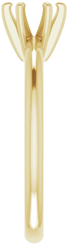 Sužadėtuvių Žiedas „Solitaire“ 585 Geltonojo Aukso Round 5.2mm (4)