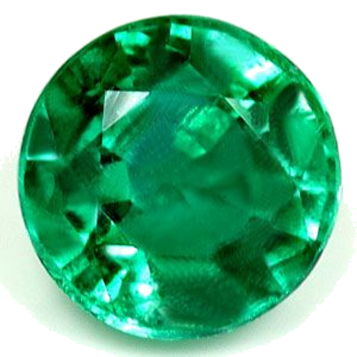 0.59 carat GREEN Round Smaragdas (1)