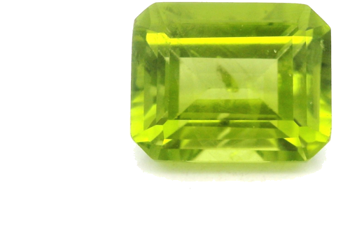 4.56 carat GREEN STEP cut Octagonal Peridot (1)
