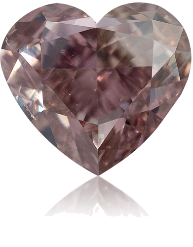 0.5 carat Fancy Brown-SI1 Natūralus Heart Deimantas (1)