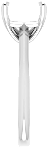 Sužadėtuvių Žiedas „Solitaire“ 950 Platinos Emerald 10mm x 8mm (4)