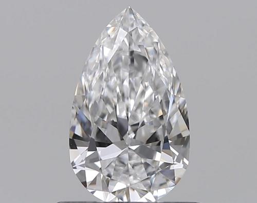 0.5 carat D-VVS2 Natūralus Pear Deimantas (1)