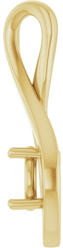 Pakabukas „Infinity-Inspired“ 14k yellow gold Round 5.8mm (3)