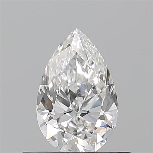 0.5 carat F-VVS2 Natūralus Pear Deimantas (1)