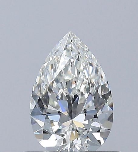 0.5 carat H-VS2 Natūralus Pear Deimantas (1)