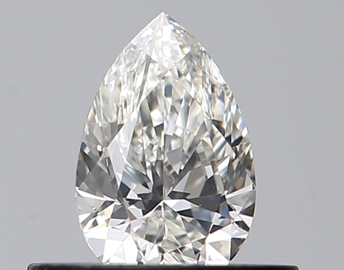 0.37 carat D-VVS1 Natūralus Pear Deimantas (1)