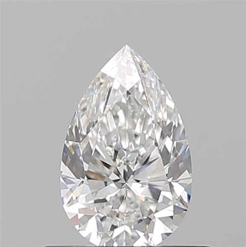 0.51 carat F-VVS2 Natūralus Pear Deimantas (1)
