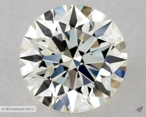 0.35 carat K-VVS2 Excellent cut Natūralus Round Deimantas (1)