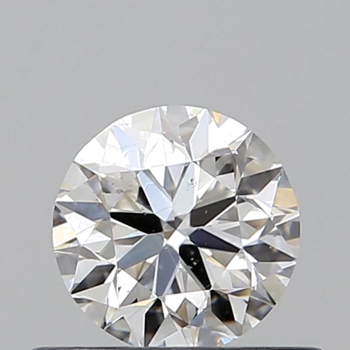 0.51 carat F-SI1 Very Good cut Natūralus Round Deimantas (1)