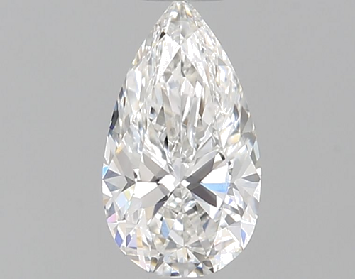 0.4 carat F-VVS2 Natūralus Pear Deimantas (1)