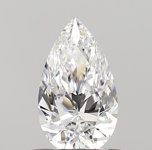 0.57 carat D-VS2 Natūralus Pear Deimantas (1)