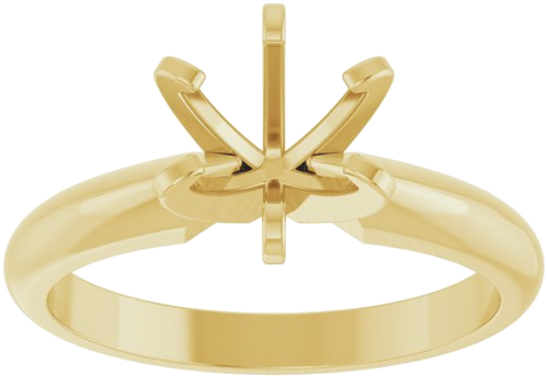 Sužadėtuvių Žiedas „Heavyweight Solitaire“ 14k yellow gold Round 6.4mm (3)