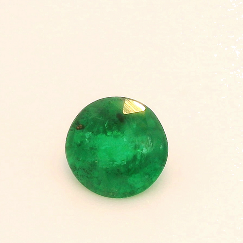 0.42 carat GREEN Round Smaragdas (1)