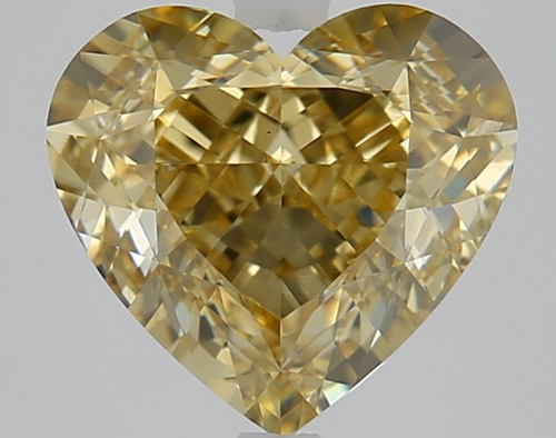 3.01 carat Fancy Yellow-VS1 Natūralus Heart Deimantas (1)