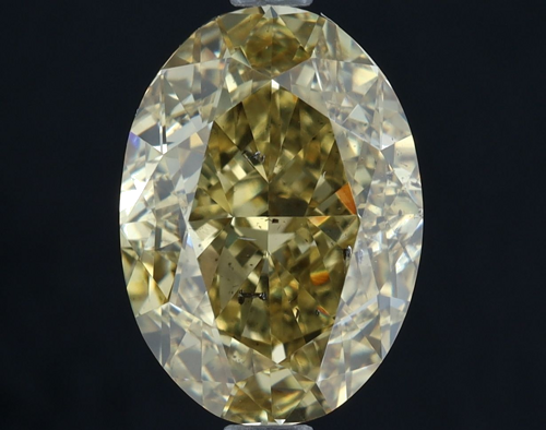 2.52 carat Fancy Brownish Yellow-SI2 Natūralus Oval Deimantas (1)
