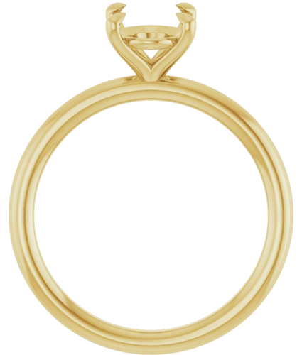 Sužadėtuvių Žiedas „Claw-Prong Solitaire“ 14k yellow gold Oval 8.5mm x 6.5mm (2)