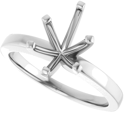 Sužadėtuvių Žiedas „Solitaire“ 14k white gold Pear 10mm x 7mm (5)