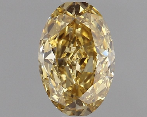 0.66 carat Fancy Intense Orangey Yellow-VS2 Natūralus Oval Deimantas (1)