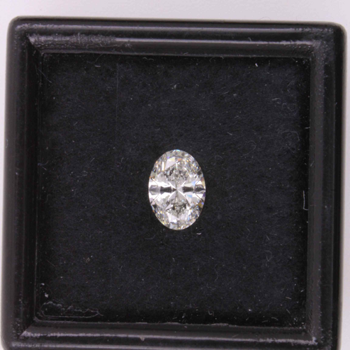 0.53 carat I-VVS1 Natūralus Oval Deimantas (1)