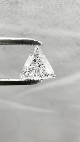 0.5 carat G-SI1 Natūralus Triangular Deimantas (1)