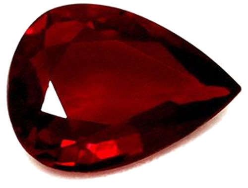 0.64 carat RED Pear Rubinas (1)