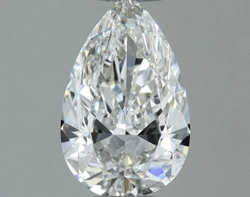 0.5 carat G-SI1 Natūralus Pear Deimantas (1)