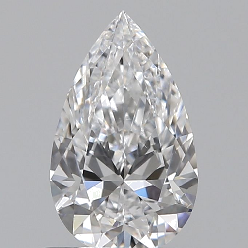 0.7 carat D-VS2 Natūralus Pear Deimantas (1)