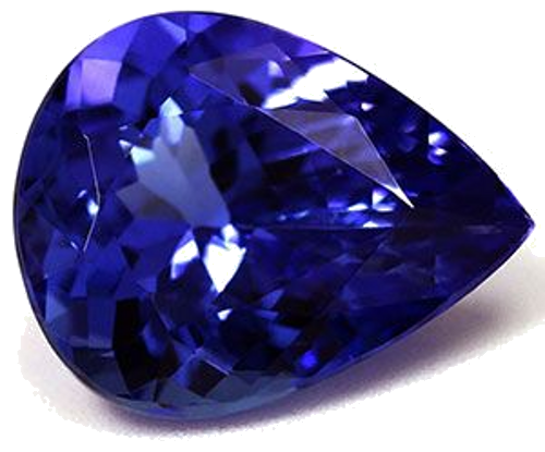 3.25 carat BLUE Pear Tanzanite (1)