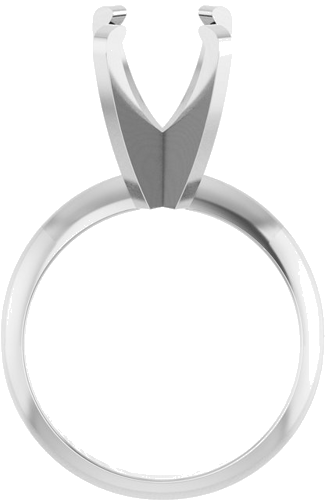 Sužadėtuvių Žiedas „Solitaire“ 585 Baltojo Aukso Oval 11mm x 9mm (2)