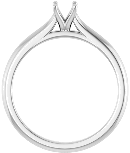 Sužadėtuvių Žiedas „Solitaire“ 585 Baltojo Aukso Round 4.1mm (2)