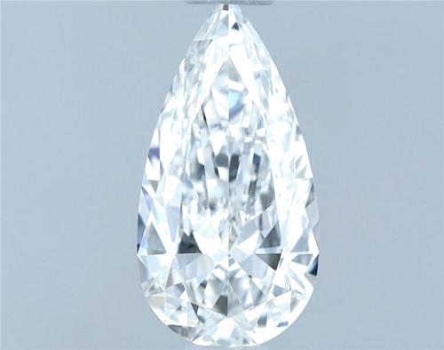 0.5 carat F-VVS1 Natūralus Pear Deimantas (1)