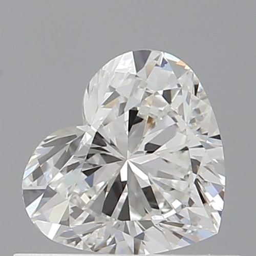 0.52 carat F-VVS1 Natūralus Heart Deimantas (1)