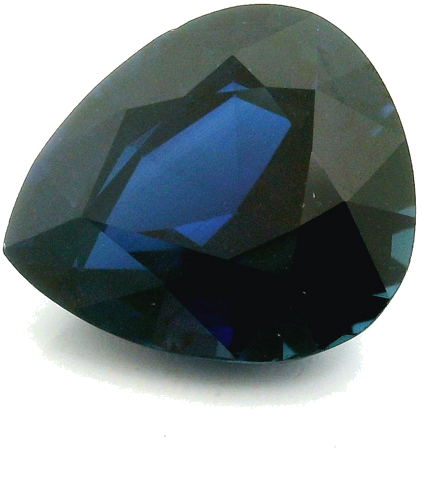 7.38 carat BLUE Pear Safyras (1)