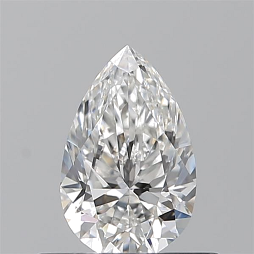 0.5 carat F-VVS2 Natūralus Pear Deimantas (1)