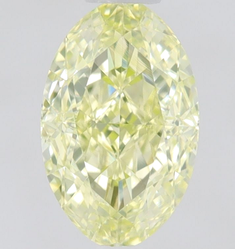 0.45 carat Fancy Light Greenish Yellow-IF Natūralus Oval Deimantas (1)