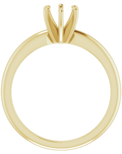 Sužadėtuvių Žiedas „Solitaire“ 585 Geltonojo Aukso Oval 7mm x 5mm (2)