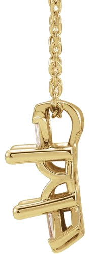 Pakabukas „Accented“ 585 Geltonojo Aukso Round 6mm (2)