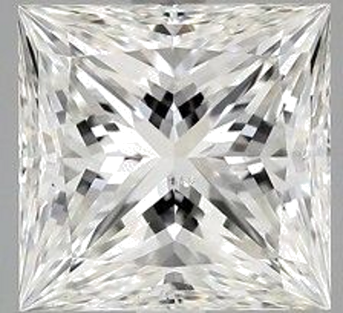 3.52 carat J-SI1 Natūralus Princess Deimantas (1)