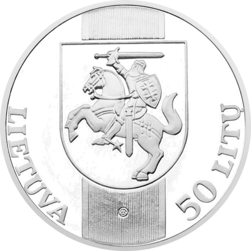 2000 Sydney Olympic Games Lithuania 50 Litas Silver Coin (2)