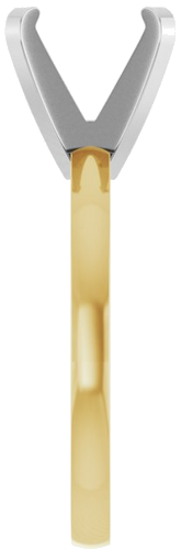 Sužadėtuvių Žiedas „Solitaire“ 585 Baltojo Ir Geltonojo Aukso Round 9.5mm (4)