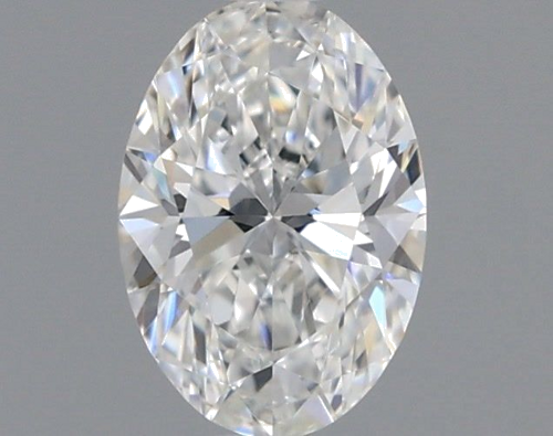 0.46 carat F-VVS2 Natūralus Oval Deimantas (1)